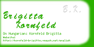 brigitta kornfeld business card